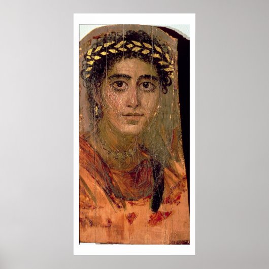 Poster Portrait d'une femme, de Fayum, Romano-égyptien, (Devant)