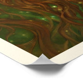 Poster Portrait d'une femme en vert Shamrock (Coin)