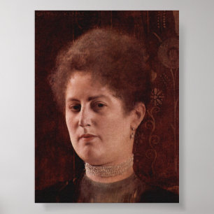 Poster Portrait d'une femme — Gustav Klimt (1894)