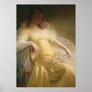 Poster Portrait d'une femme (huile sur la toile)