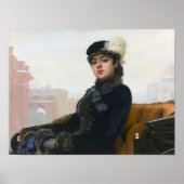 Poster Portrait d'une femme inconnue, Ivan Kramskoi (Devant)