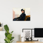 Poster Portrait d'une femme inconnue par Ivan Kramskoi (Bureau à domicile)