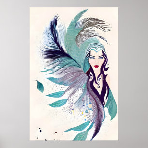 Poster Portrait d'une femme mystique