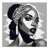 Poster Portrait d'une femme noire (Devant)