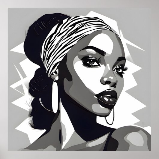 Poster Portrait d'une femme noire (Devant)