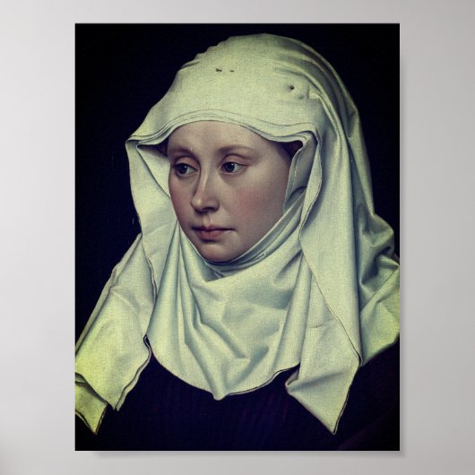 Poster Portrait d'une femme - par Robert Campin (vers 143 (Devant)