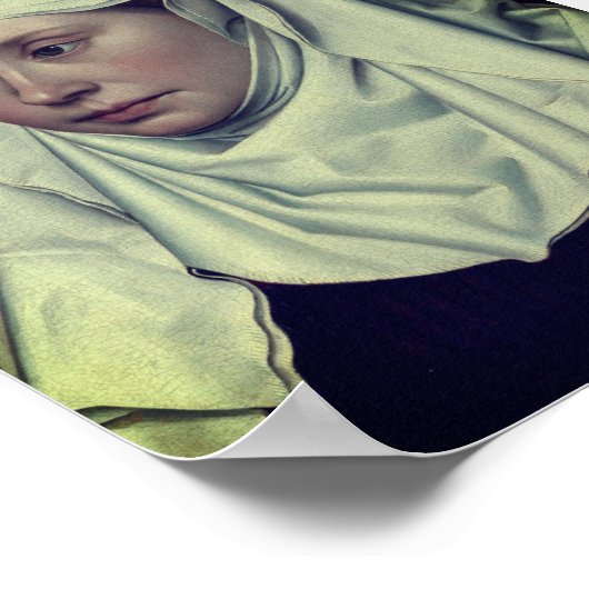 Poster Portrait d'une femme - par Robert Campin (vers 143 (Coin)