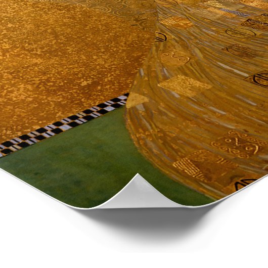 Poster Portrait d'une femme peinture par Gustav Klimt (Coin)