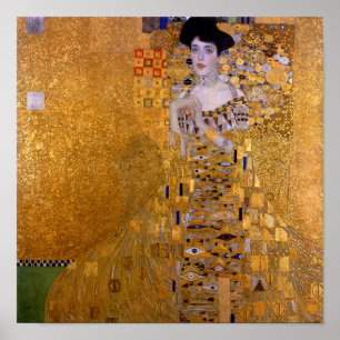 Poster Portrait d'une femme peinture par Gustav Klimt