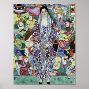 Poster Portrait d'une femme peinture par Gustav Klimt
