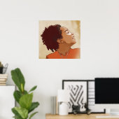 Poster Portrait d'une fille (Bureau à domicile)