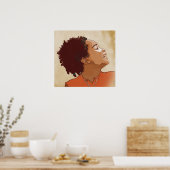 Poster Portrait d'une fille (Cuisine)