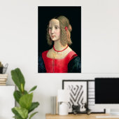Poster Portrait d'une fille, c.1490 (Bureau à domicile)