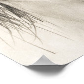 Poster Portrait d'une fille en pleurs - Dessin au crayon (Coin)