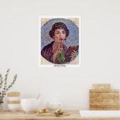 Poster Portrait D'Une Fille Tondo (Cuisine)