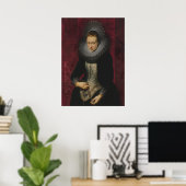 Poster Portrait d'une jeune femme (Bureau à domicile)