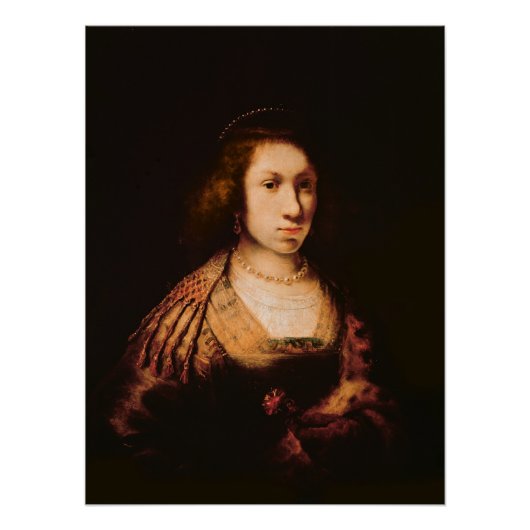 Poster Portrait d'une jeune femme (Devant)
