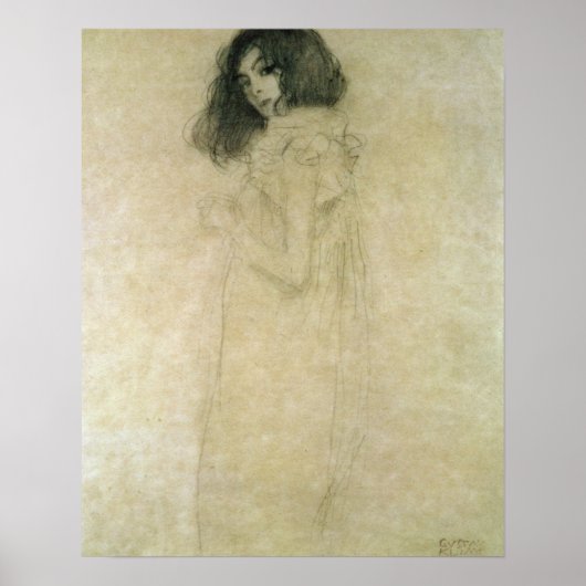 Poster Portrait d'une jeune femme, 1896-97 (Devant)
