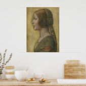 Poster Portrait d'une jeune fiancée par Léonard de Vinci (Cuisine)