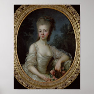 Poster Portrait d'une jeune fille, 1775
