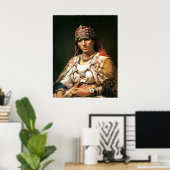 Poster Portrait d'une Kabylie, Algérie, 1875 (Bureau à domicile)