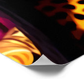 Poster portrait d'une Zoomorphale fille guépard | Art AI (Coin)