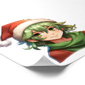 Poster Portrait Elfe de Noël (Coin)