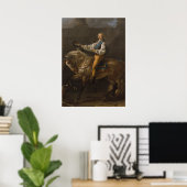 Poster Portrait équestre de Stanisław (Bureau à domicile)
