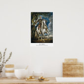 Poster Portrait équestre du duc de Lerma Rubens (Cuisine)