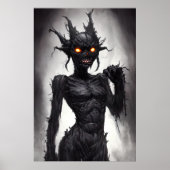 Poster Portrait étrange de monstre morbide | Art AI (Devant)