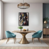 Poster Portrait expressionniste Abstrait audacieux Art mo