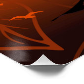 Poster Portrait féminin africain avec coucher de soleil (Coin)