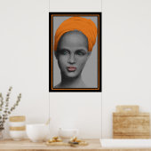 Poster Portrait féminin afro-américaine (Cuisine)