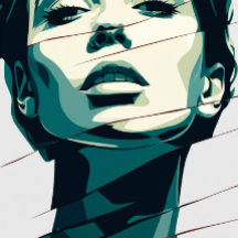 Portrait féminin d'art moderne