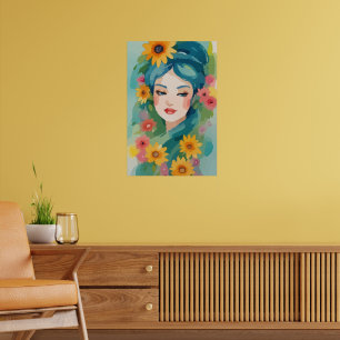 Poster Portrait Floral Daydream