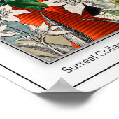 Poster Portrait floral élégant (Coin)