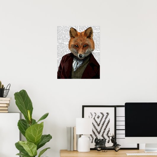 Poster Portrait Fox (Bureau à domicile)