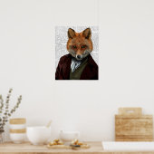 Poster Portrait Fox (Cuisine)