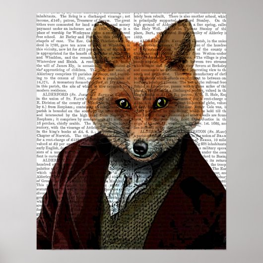 Poster Portrait Fox (Devant)