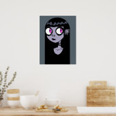 Poster Portrait Goth Girl (Cuisine)