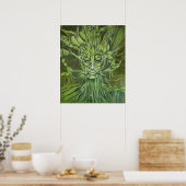 Poster Portrait Green Isma (Cuisine)