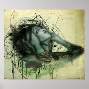 Poster Portrait Grunge Hood