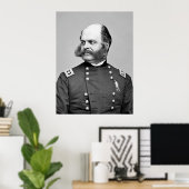 Poster Portrait Guerre civile Général Ambrose E. Burnside (Bureau à domicile)