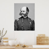 Poster Portrait Guerre civile Général Ambrose E. Burnside (Cuisine)