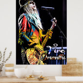 Poster Portrait guitariste oriental (Cuisine)