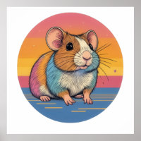 Portrait Hamster Vibrant