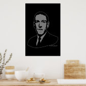 Poster Portrait HP Lovecraft (Cuisine)