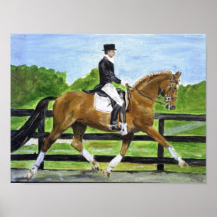 Poster Portrait II de cheval de dressage