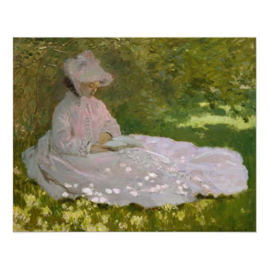 Poster Portrait impressionniste de printemps, Claude Mone (Devant)
