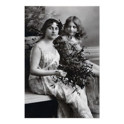 Poster Portrait intemporel de mère et fille (Devant)